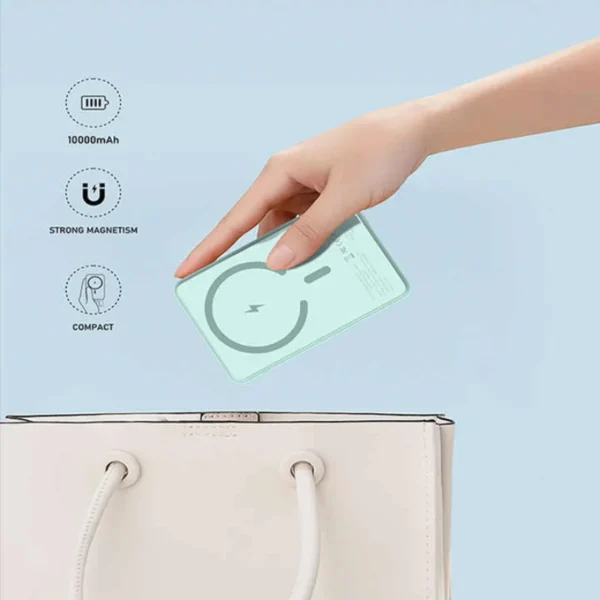 PowerMag Mini – 5000mAh Magnetic Wireless Power Bank - Image 5