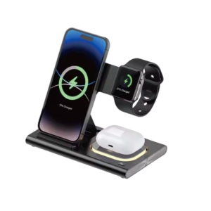 ChargeMate - 3-in-1 Foldable Fast Wireless Charging Station