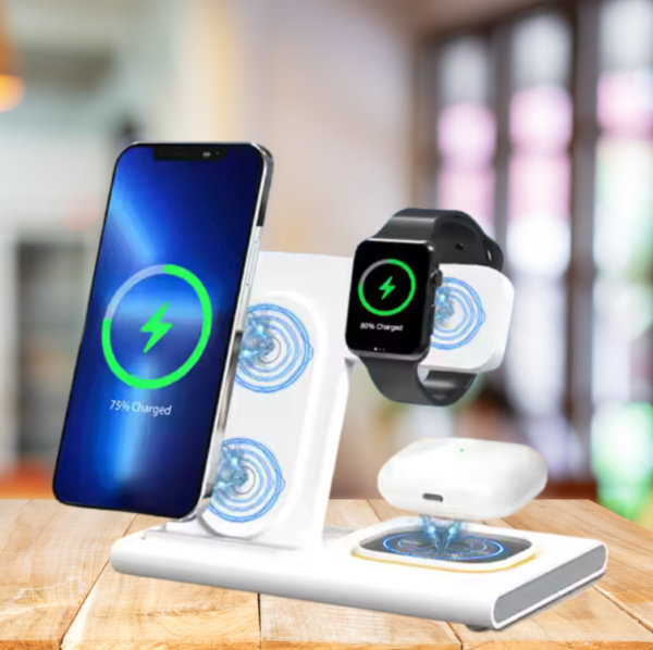 ChargeMate - 3-in-1 Foldable Fast Wireless Charging Station - Image 2