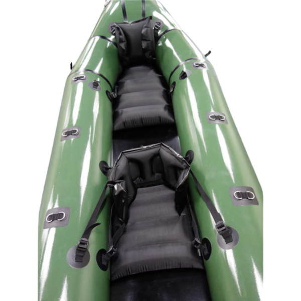 Factory 420D 2-Person Lightweight TPU/PVC Self-Bailing Inflatable Packraft - Image 4