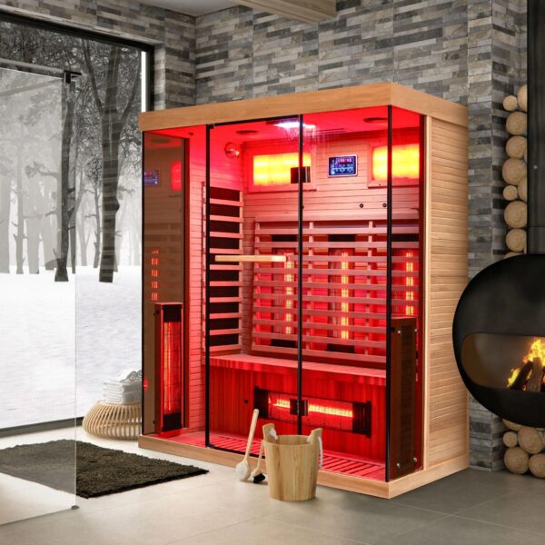 EROMMY Infrared Sauna 3 Person with Full Spectrum Heaters for Home or Gym - Image 8