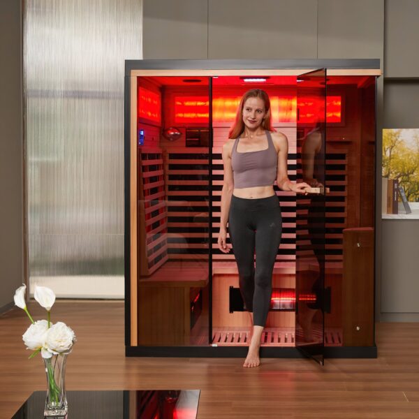 EROMMY Infrared Sauna 6 Person with Full Spectrum Heaters for Home or Gym - Image 5