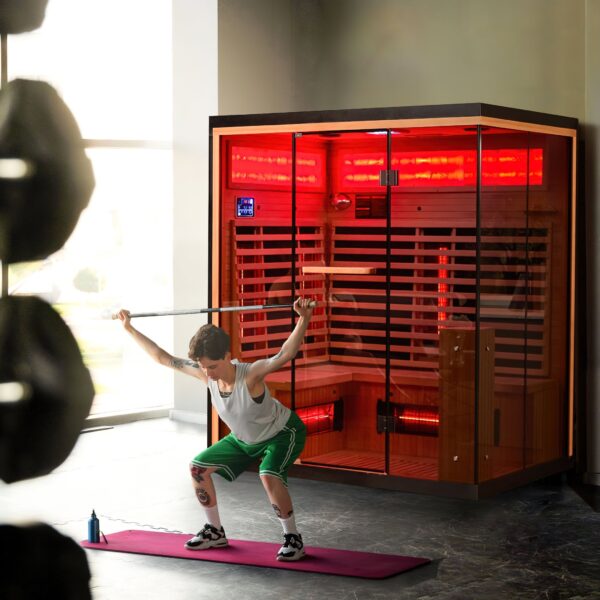 EROMMY Infrared Sauna 6 Person with Full Spectrum Heaters for Home or Gym - Image 6