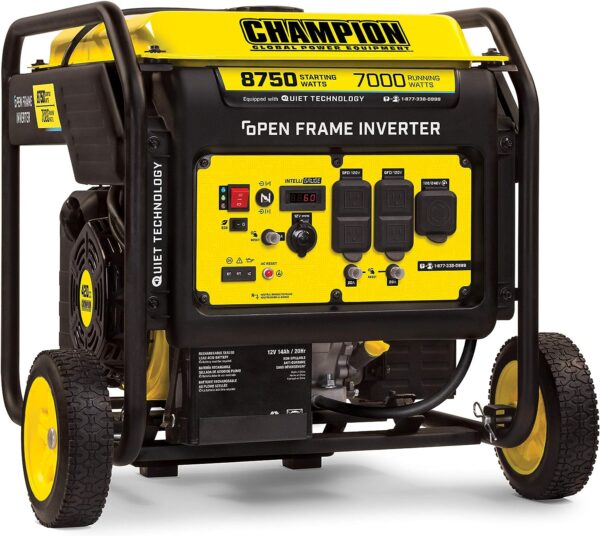 Champion 100520 7000 Watt 420cc Electric Start Open Frame Inverter