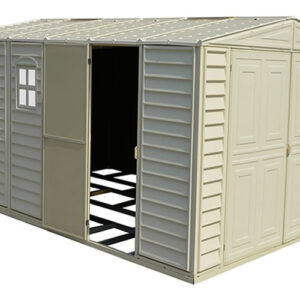 DuraMax Sheds Vinyl Garage 10x15 w/ Foundation Kit
