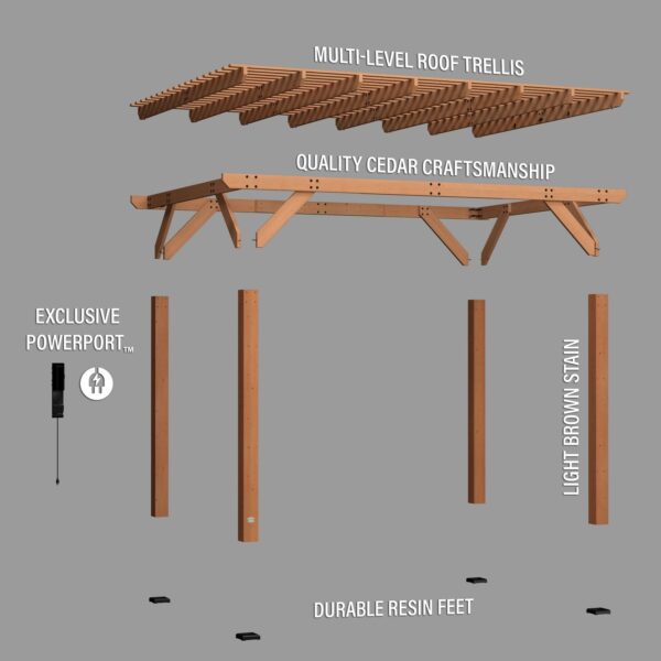 14x10 Delray Pergola - Image 13
