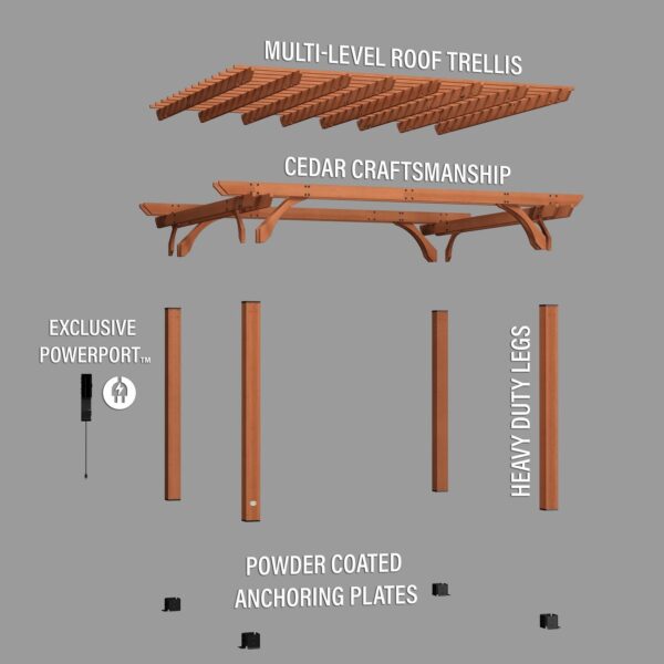 14x12 Beaumont Pergola - Image 11