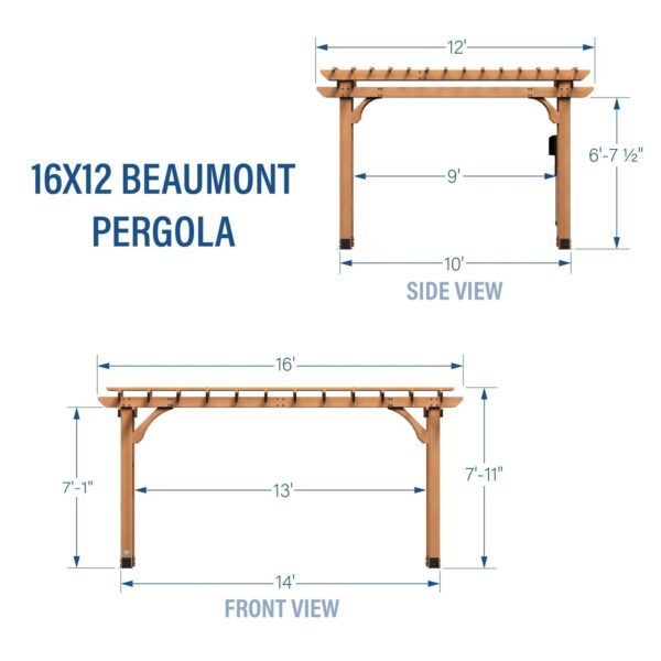 Beaumont Pergola 16x12 - Image 9