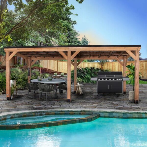 20 Ft. W X 9.5 Ft. Patio Gazebo - Image 4