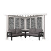 Ridgedale Modern Steel Pergola with Canopy / Finish: Red - Image 4