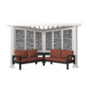 Ridgedale Modern Steel Pergola with Canopy / Finish: Red - Image 3