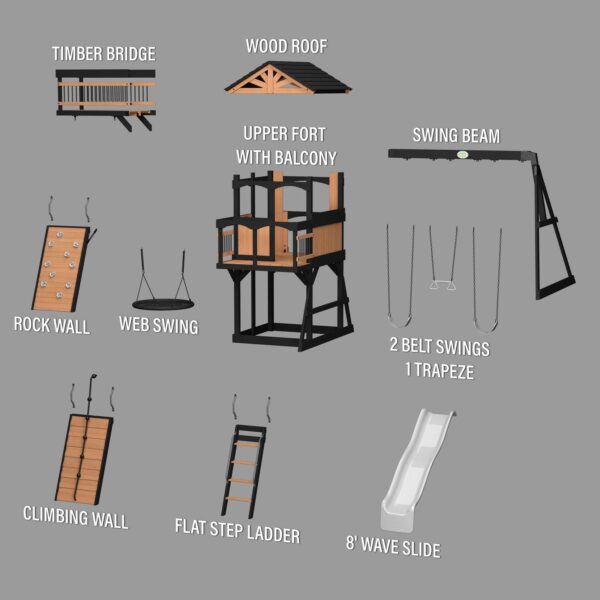 Timber Crossing Swing Set - Image 15