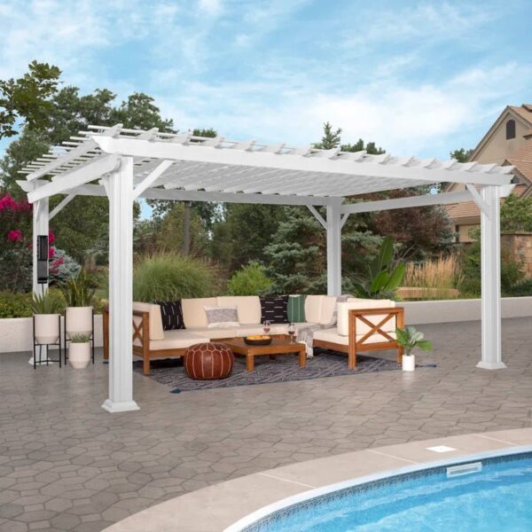 16' X 12' Traditional Steel Pergola - Image 4