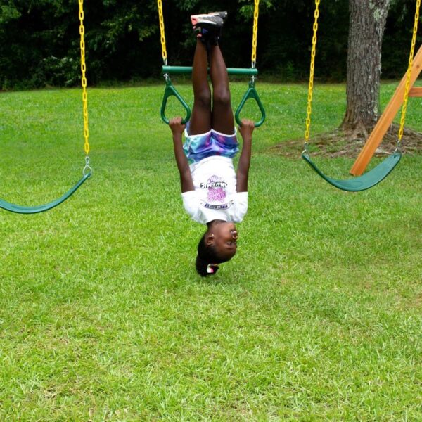 Pioneer Peak Swing Set with Clatter Bridge and Tire Swing - Image 9