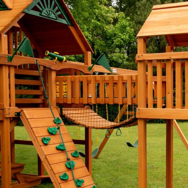 Pioneer Peak Swing Set with Clatter Bridge and Tire Swing - Image 8