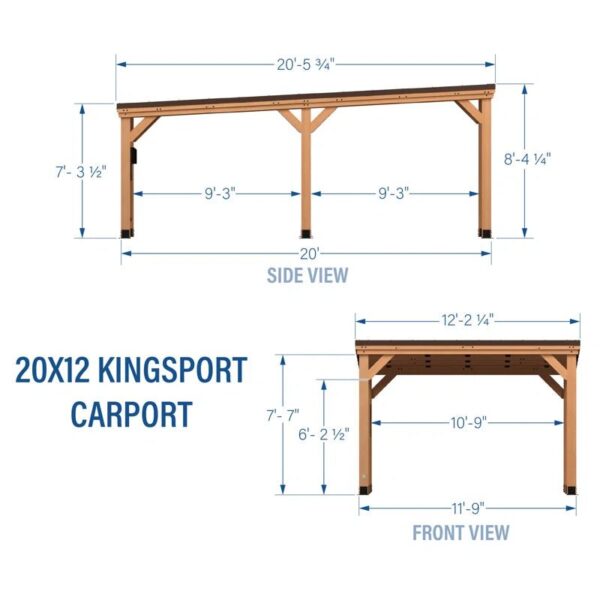 20' X 12' Kingsport Carport Gazebo - Image 13