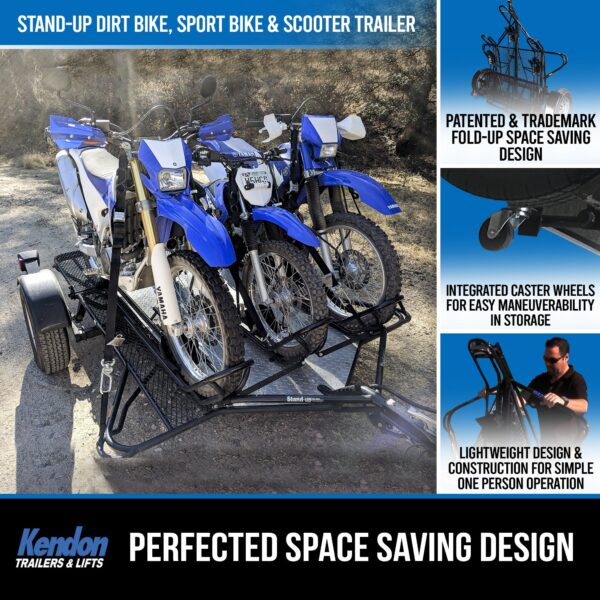 Stand-Up™  Dirt Bike Trailer, Sport Bike & Scooter Trailer - Image 4