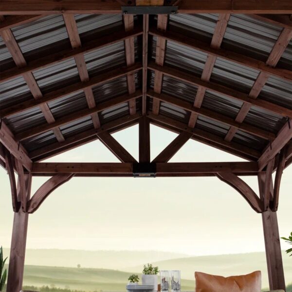 Arlington 12' X 12' Solid Wood Patio Gazebo - Image 6