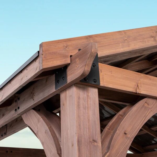 Arlington 12 Ft. W X 10 Ft. D Solid Wood Patio Gazebo - Image 7