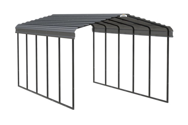 Arrow Carport, 12 ft. x 24ft. x 9ft. Charcoal 12′ x 24′ x 9′ - Image 13