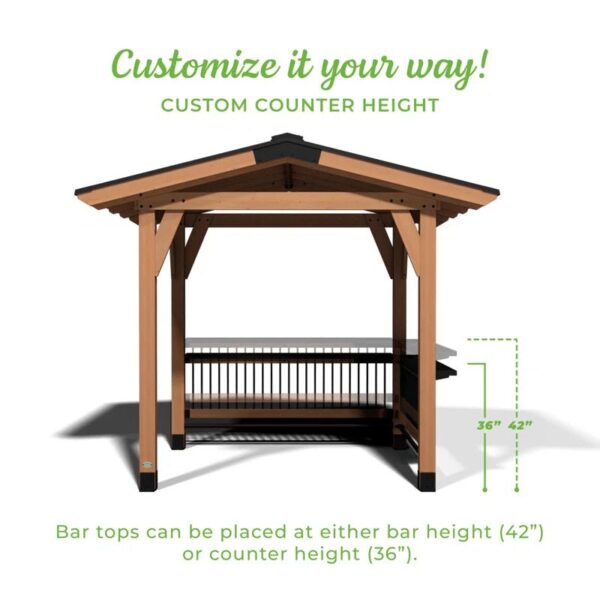 Granada Grill Gazebo with Outdoor Bar - Image 11