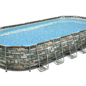 Coleman Power Steel 26’ x 12’ x 52” Oval Above Ground Pool Set