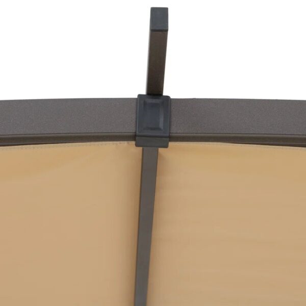 Lindt 9.5 X 11 Ft. Outdoor Steel Arched Pergola with Adjustable Canopy - Image 6