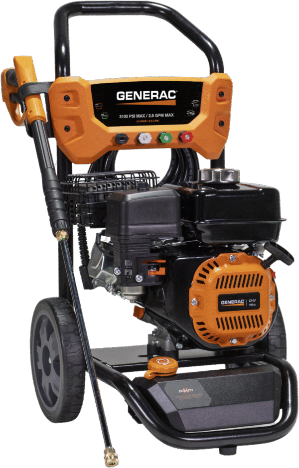 Generac 8909 Pressure Washer 3100 PSI 2.5 GPM Residential Gas New