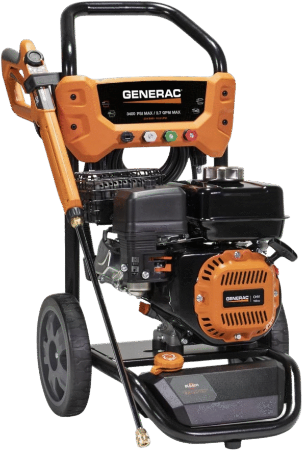 Generac 8913 Pressure Washer with Soap Tank 3400 PSI 2.7 GPM Residential Gas New