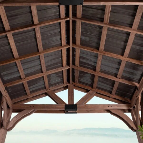 Arlington 12 Ft. W X 10 Ft. D Solid Wood Patio Gazebo - Image 5