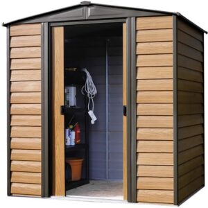 Arrow 6x5 Woodridge Metal Storage Shed Kit