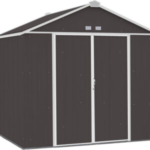 Arrow 8x7 Ezee Storage Shed Kit - Charcoal & Cream