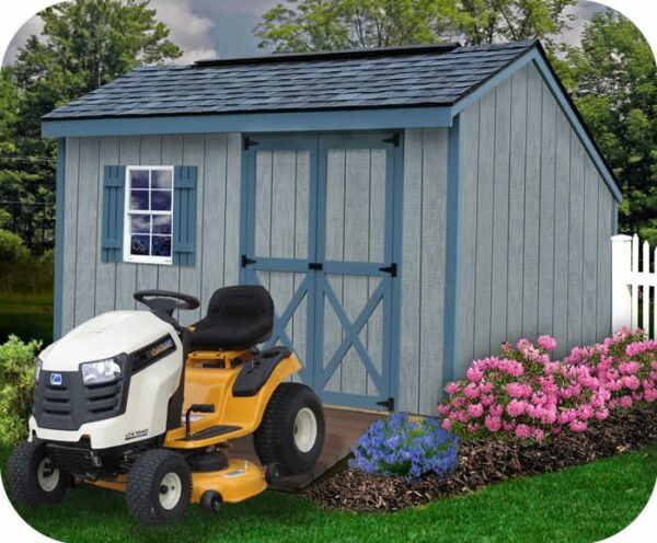 Aspen 12x8 Wood Storage Shed Kit - ALL Pre-Cut