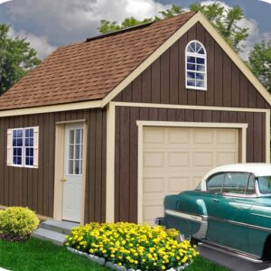 Best Barns Glenwood 12x16 Wood Storage Garage Kit