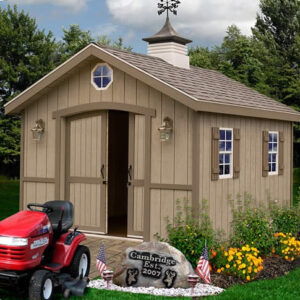Cambridge 10x20 Wood Storage Shed Kit - ALL Pre-Cut