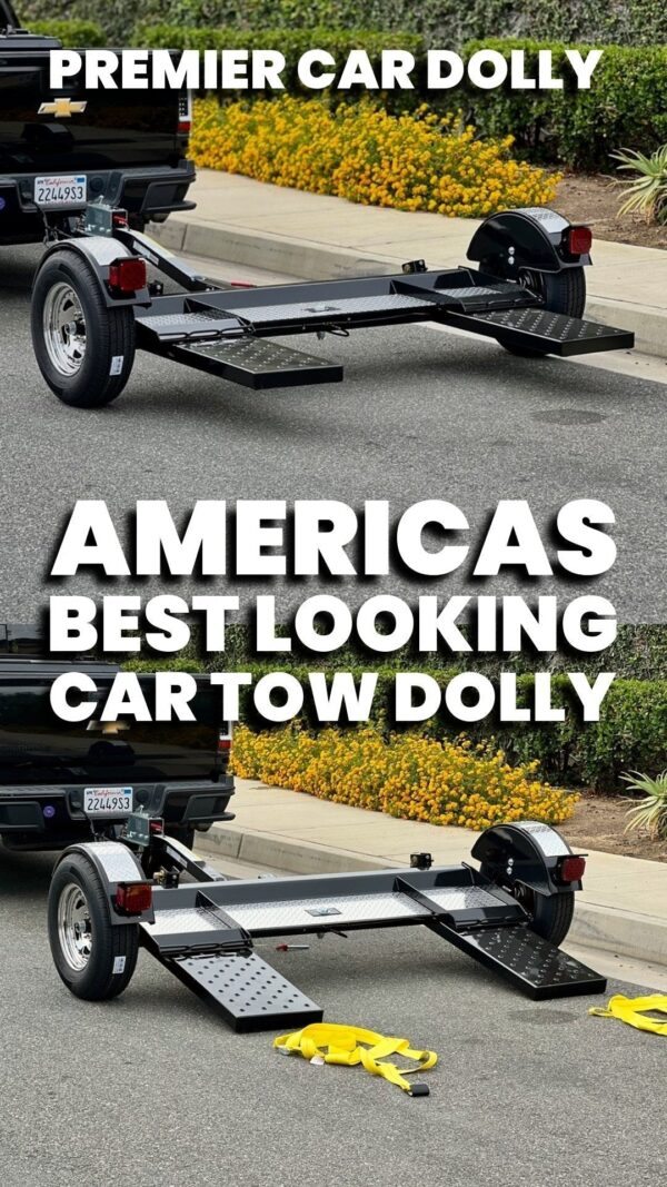 Premier Black & Chrome Tow Dolly - Image 2