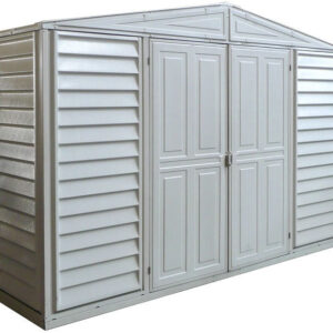 DuraMax 10.5x3 SidePro Vinyl Shed w/ Foundation Kit