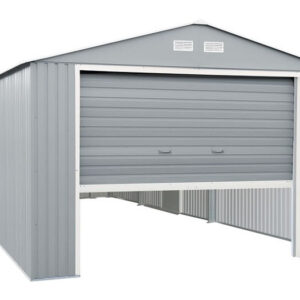 DuraMax 12x32 Light Gray Metal Storage Garage Kit
