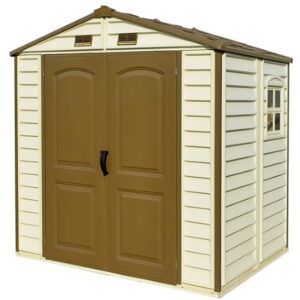 DuraMax StoreAll 8x5.5 Vinyl Shed w/ Foundation Kit