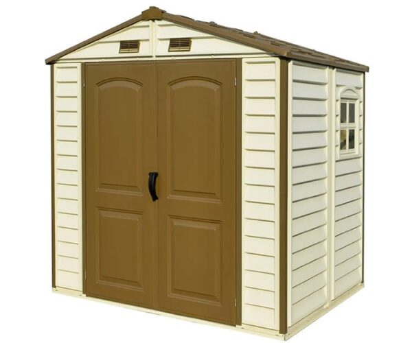 DuraMax StoreAll 8x5.5 Vinyl Shed w/ Foundation Kit