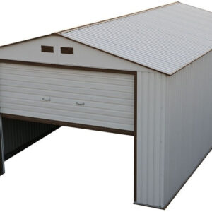 DuraMax 12x32 White Metal Storage Garage Building Kit