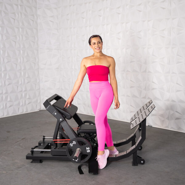 Excel Hip Thrust Glute Machine - Muscle D Fitness - Plate Loaded Hip Thrust - Band Compatable - Easily Adjustable - Image 4