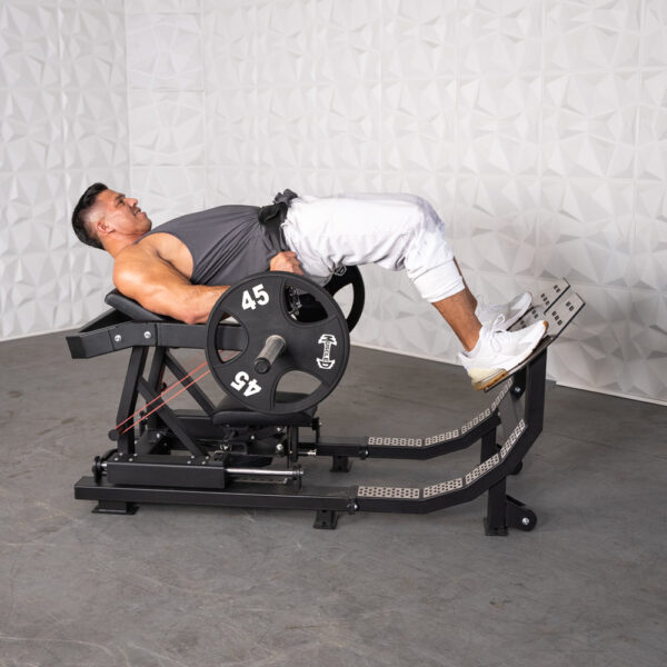 Excel Hip Thrust Glute Machine - Muscle D Fitness - Plate Loaded Hip Thrust - Band Compatable - Easily Adjustable - Image 8