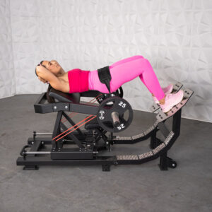 Excel Hip Thrust Glute Machine - Muscle D Fitness - Plate Loaded Hip Thrust - Band Compatable - Easily Adjustable