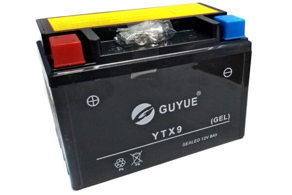 GUYUN YTX9 SEALED Battery 12V 8Ah For GTX 250,TITAN 250 EFI  Motorcycle - Image 2