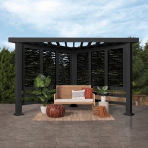 Glenview Modern Steel Cabana Pergola