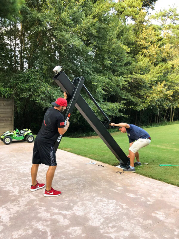 In-Ground Basketball Hoop Installation - Image 2