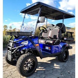 48V Electric Golf Cart 4 Seater Lifted Renegade Edition Utility Golf UTV - Blue