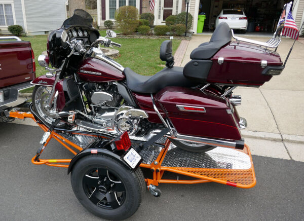 Single Ride-Up SRL Stand-Up™ Motorcycle Trailer - Image 15
