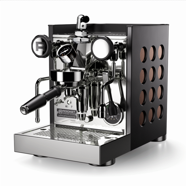 Rocket Espresso Appartamento TCA Espresso Machine with Flow Control - Black and Copper